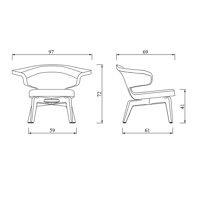 Кресло Classicon Munich Lounge - фото-3 | interior market