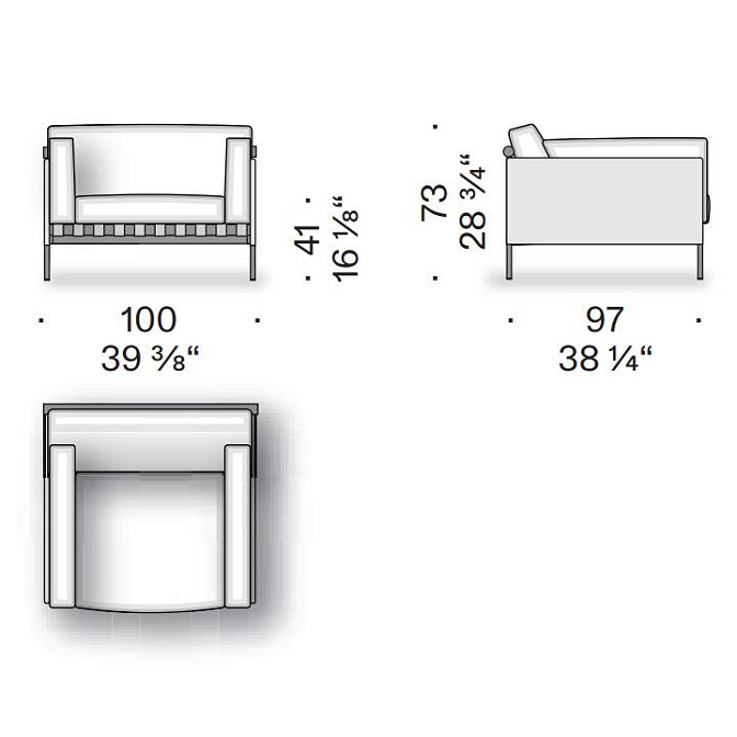 Кресло De Padova ÉTIQUETTE - фото-3 | interior market