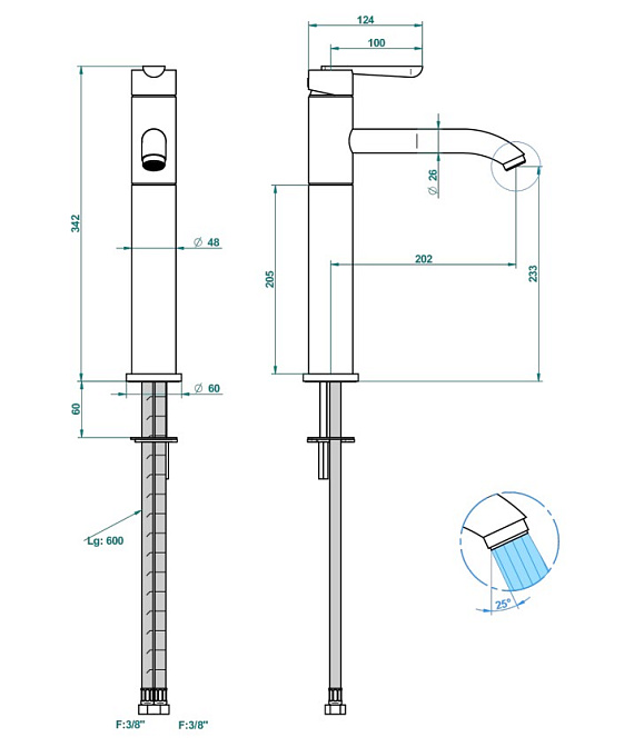 Смеситель для раковины THG Dean - фото-2 | interior market