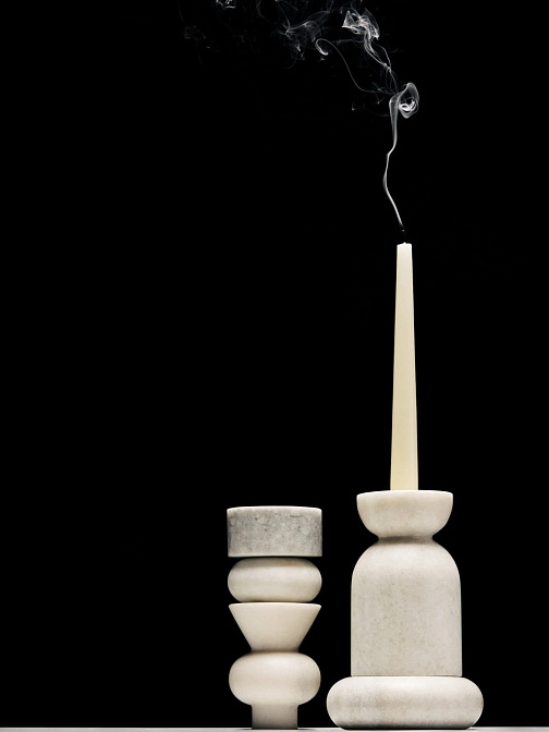 Подсвечник  Tom Dixon Stone Stacking Candleholder - фото-4 | interior market