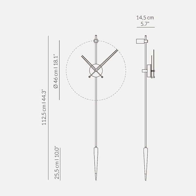 Часы настенные Punto y Coma Premium NOMON - фото-6 | interior market