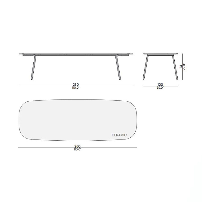 Обеденный стол для улицы Manutti Minus - фото-6 | interior market