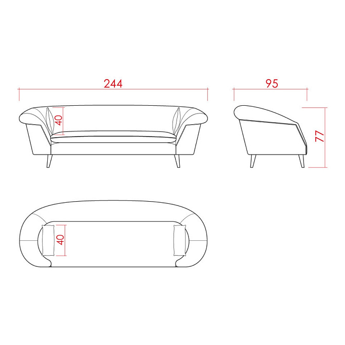 Диван JNL Lady - фото-3 | interior market
