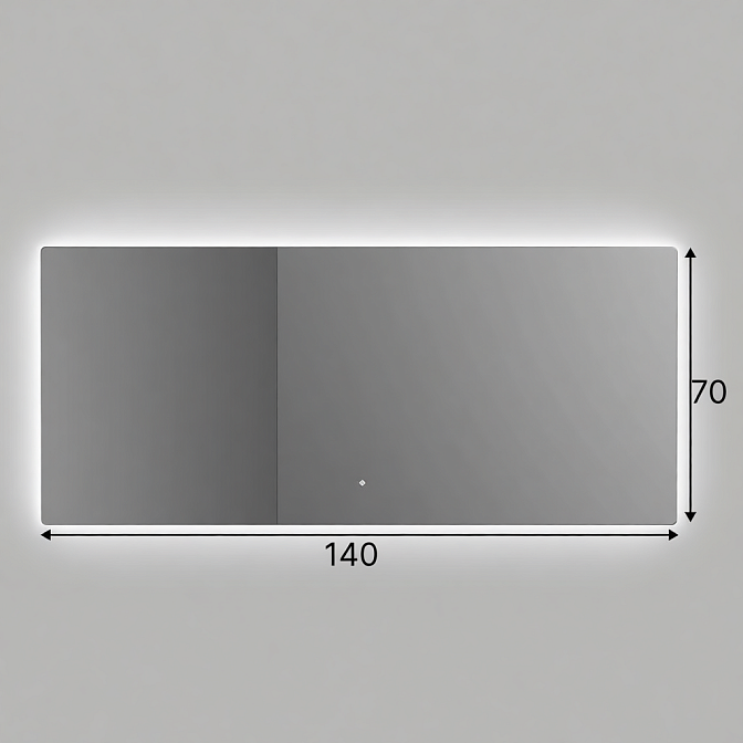 Зеркало для ванной SALINI OMBRA с LED подсветкой - фото-1 | interior market