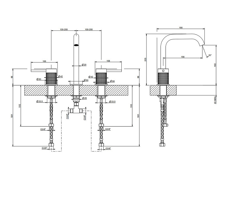 Смеситель для раковины Gessi CESELLO - фото-2 | interior market