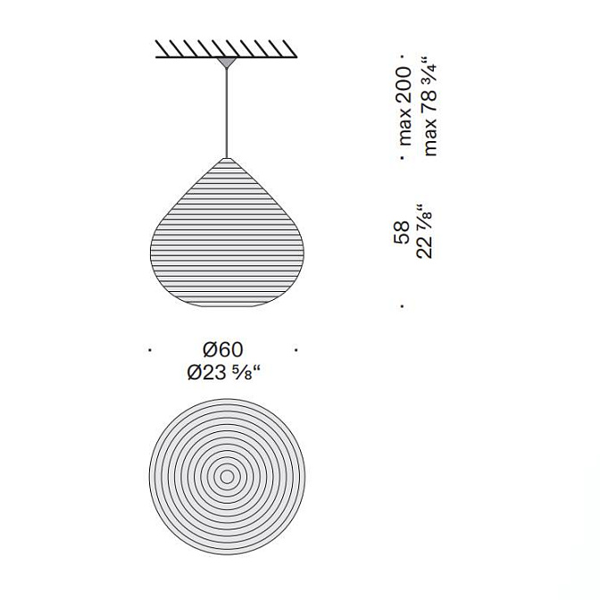 Потолочный светильник  De Padova Drop Paper Lamp - фото-3 | interior market