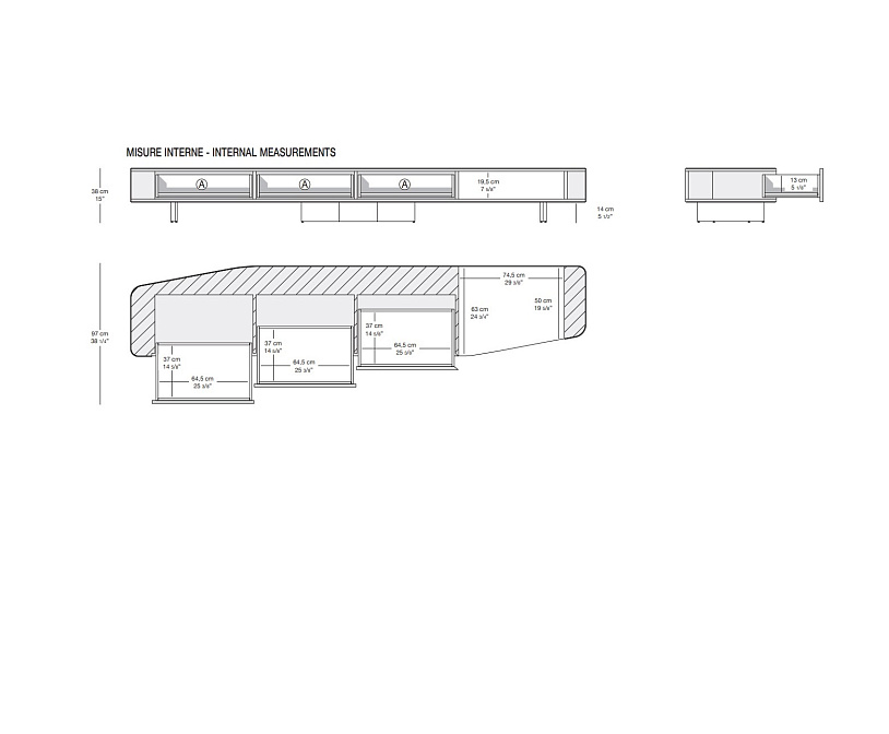Тумба Minotti Diagramma - фото-7 | interior market