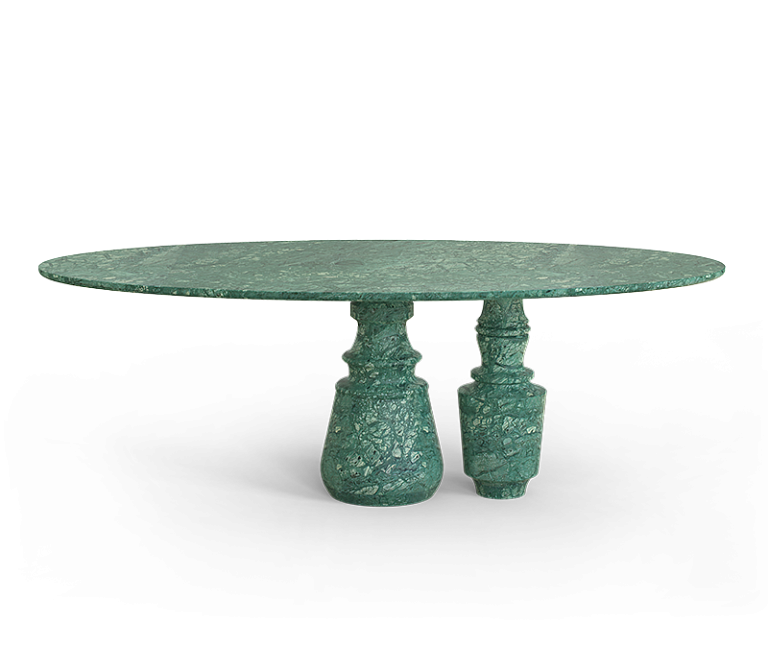 Обеденный стол Boca do Lobo Pietra Oval Guatemala Dining Table - фото-2 | interior market