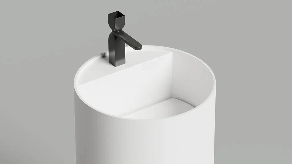 Раковина напольная матовая SALINI ARMONIA ROUND TOP 01 - фото-2 | interior market