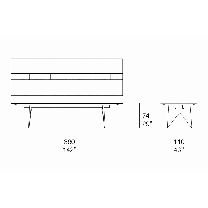Стол Paola lenti Kanji - фото-3 | interior market