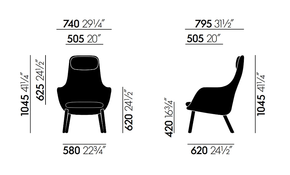 Кресло Vitra HAL Lounge Chair - фото-5 | interior market