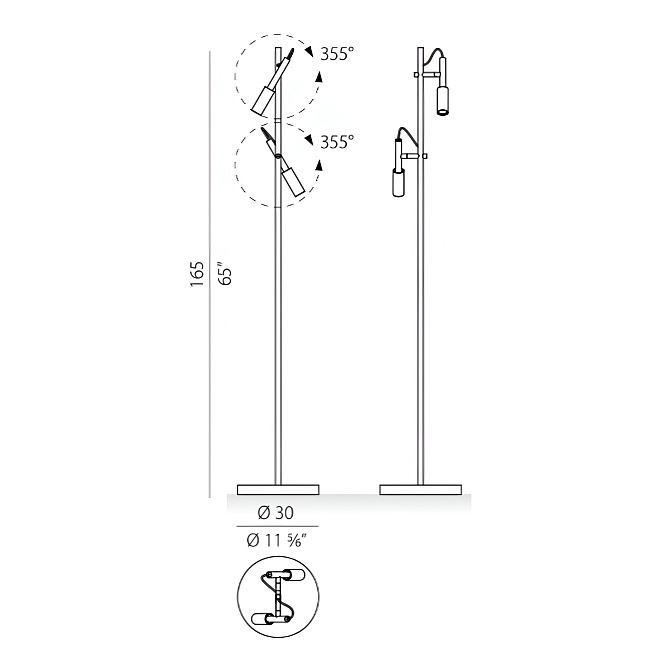 Торшер  Panzeri Tubino - фото-4 | interior market