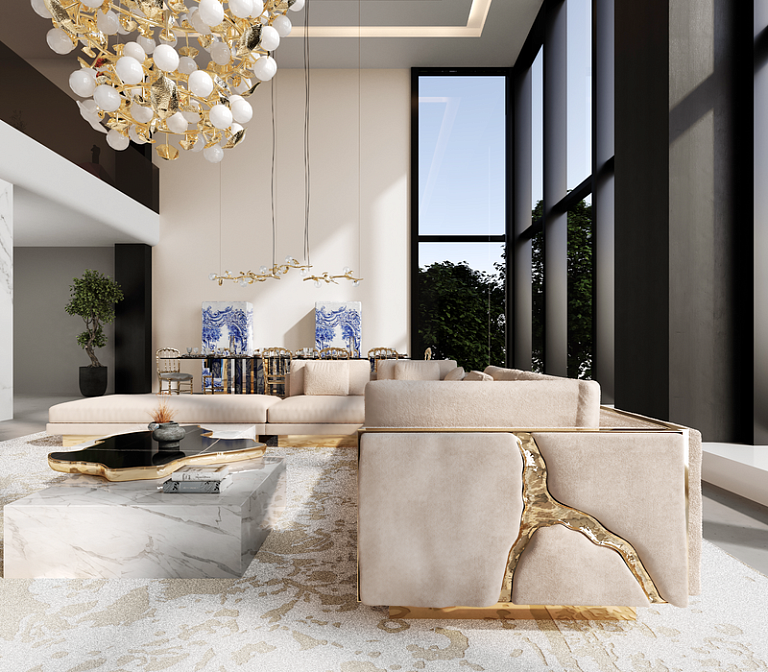 Журнальный столик Boca do Lobo Navarra Black White Center Table - фото-11 | interior market