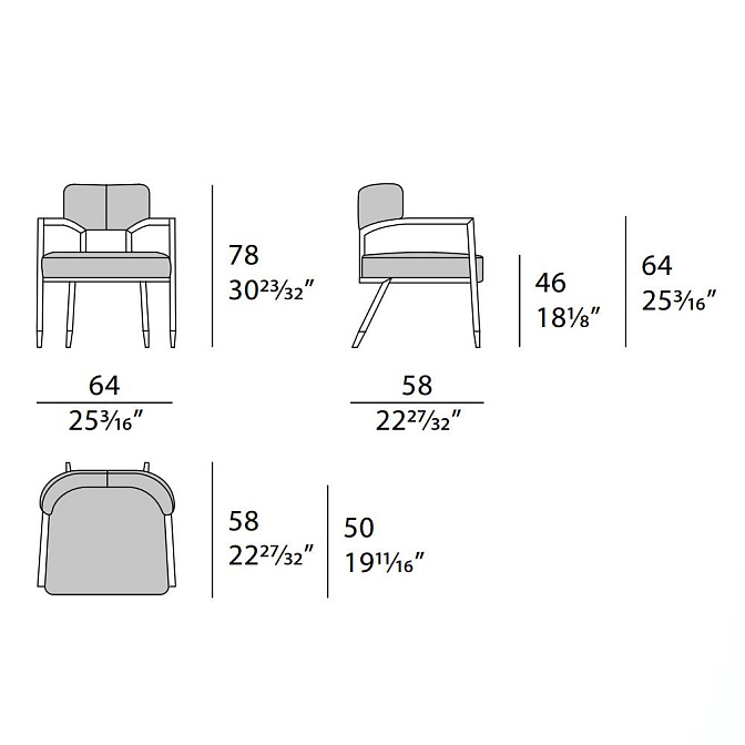 Стул обеденный Turri Madison - фото-7 | interior market