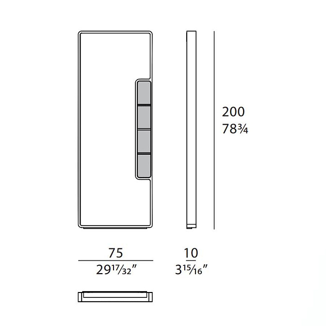 Зеркало с полочками Turri ATELIER - фото-5 | interior market