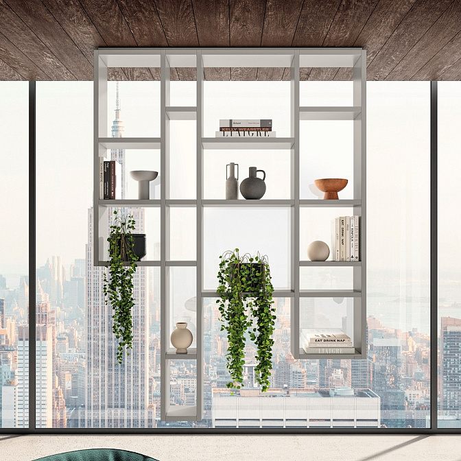 Модульный подвесной стеллаж Lago 30mm Weightless - фото-1 | interior market