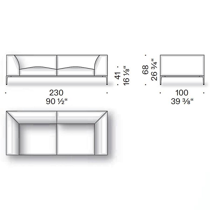 Диван De Padova Horizontal Sofa ēdition - фото-2 | interior market