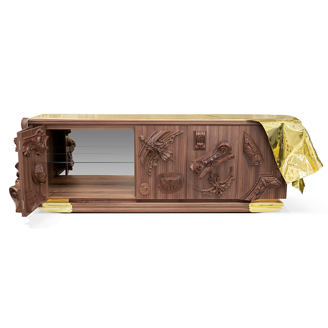 Комод Boca do Lobo Voltaire Walnut - фото-3 | interior market