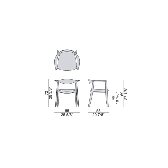 Обеденный стул Porada FRIDA - фото-4 | interior market