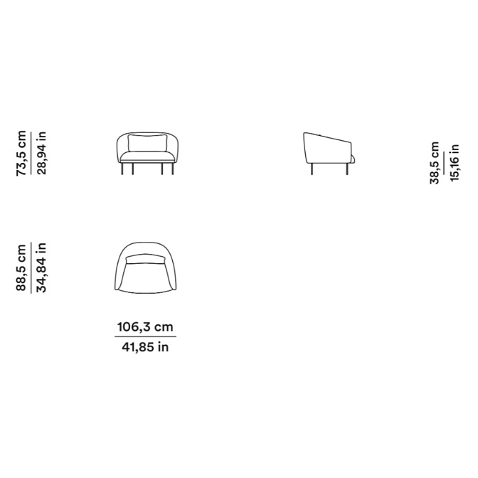 Кресло Tacchini ROMA - фото-3 | interior market