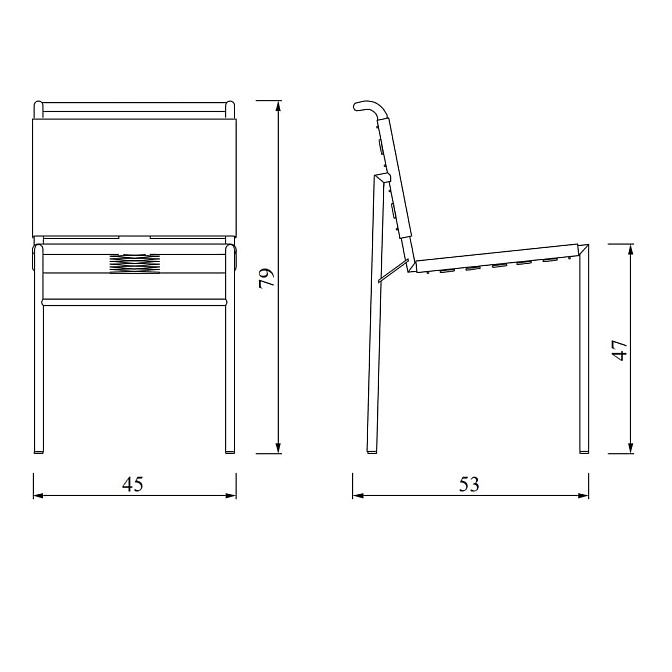 Обеденный стул Classicon Roquebrune - фото-6 | interior market