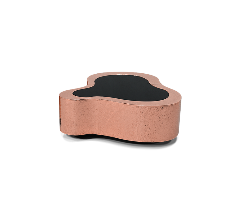 Журнальный столик Boca do Lobo Wave Hammered Copper Center Table - фото-4 | interior market