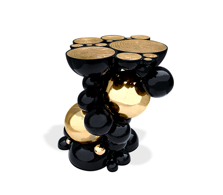 Журнальный столик Boca do Lobo Newton Aluminium Top Side Table - фото-2 | interior market