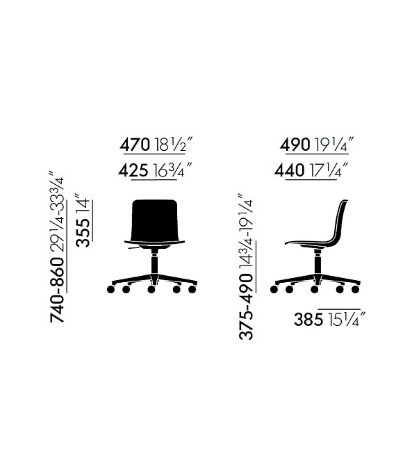 Офисный стул Vitra HAL RE Studio - фото-3 | interior market