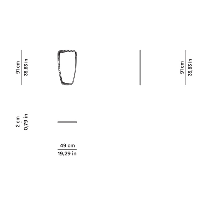 Зеркало Tacchini DORIAN - фото-4 | interior market