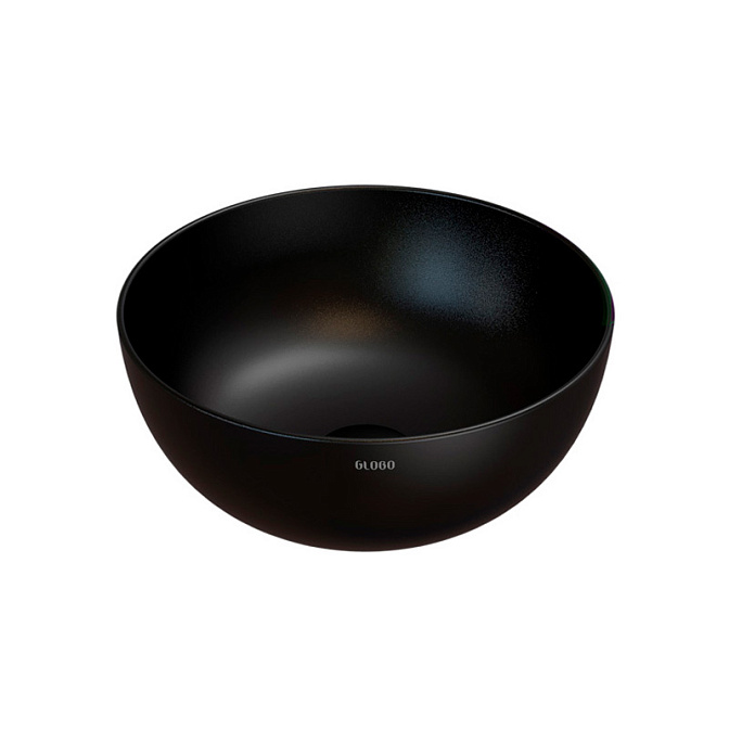 GLOBO B6T37AR Раковина T-EDGE для установки на столешницу, размер 37 см диаметр, цвет ar (Nero opaco - фото-1 | interior market