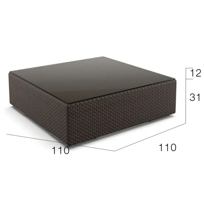 Стол для улицы Dedon LOUNGE - фото-2 | interior market