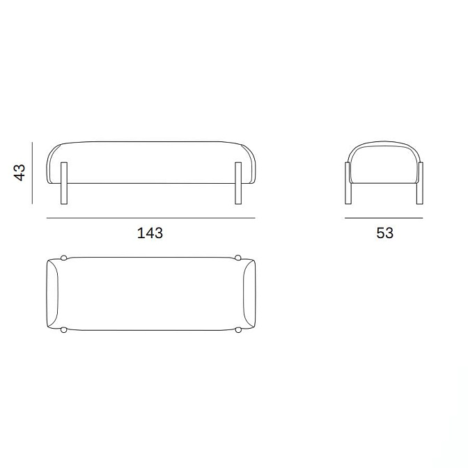 Банкетка Novamobili Dora - фото-7 | interior market