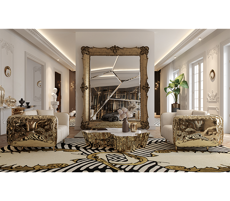 Зеркало интерьерное Boca do Lobo D. Dinis Fragmented Mirror - фото-6 | interior market