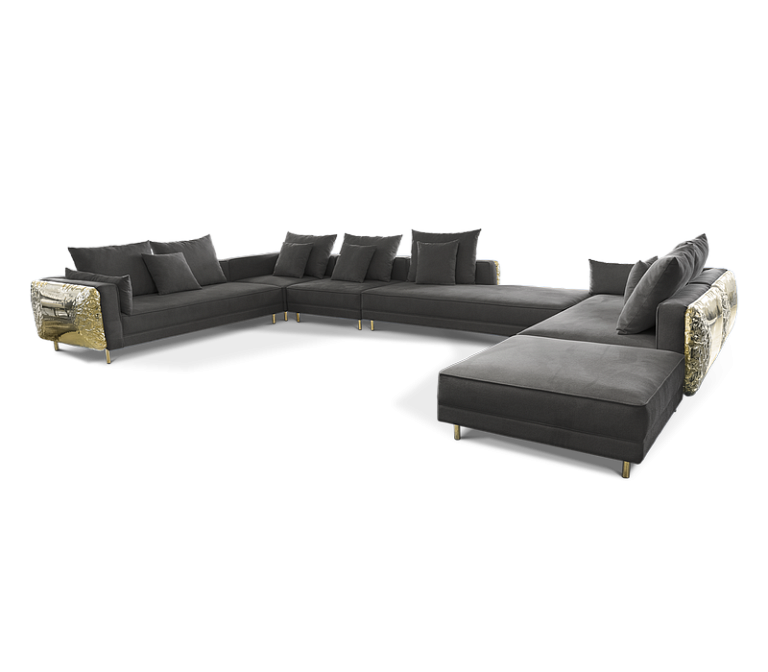 Диван Boca do Lobo Imperfectio Black Modular Sofa - фото-2 | interior market