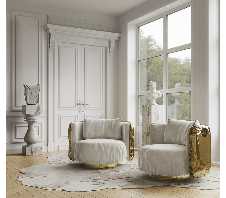 Кресло Boca do Lobo Imperfectio Round Armchair - фото-11 | interior market