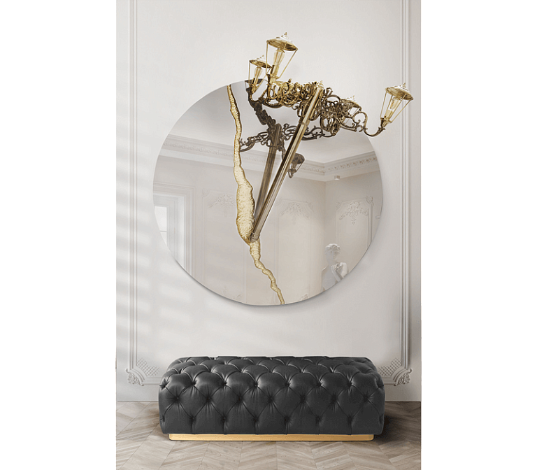 Зеркало интерьерное Boca do Lobo Lumiere Round Mirror - фото-8 | interior market