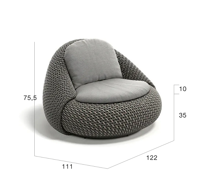 Кресло Dedon ATOLO - фото-7 | interior market