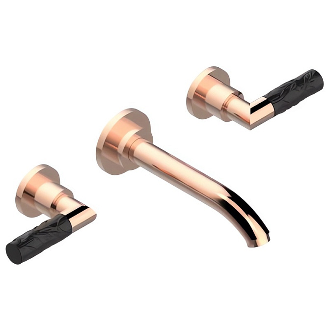 Смеситель встраиваемый THG Bambou Black Crystal - фото-1 | interior market