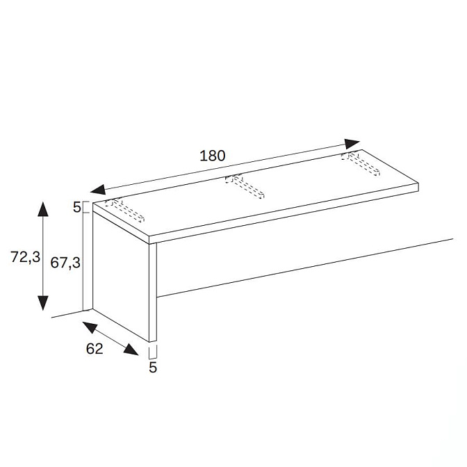 Стол письменный Novamobili Elle - фото-4 | interior market