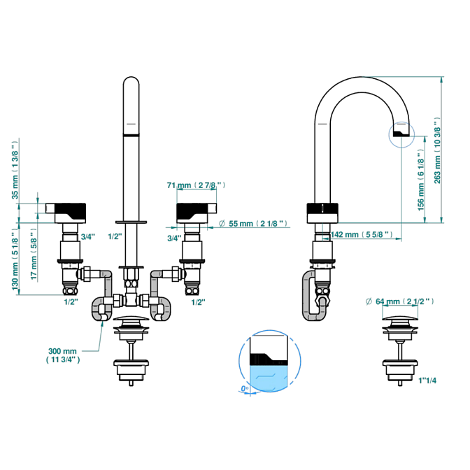Смеситель для раковины THG ZOOM.7 - фото-3 | interior market