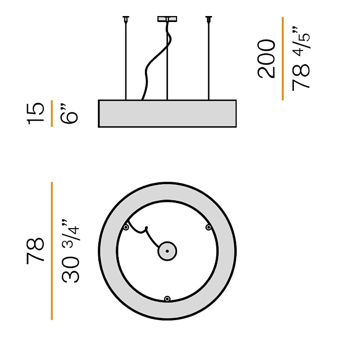 Потолочный светильник  Panzeri Golden Ring - фото-9 | interior market