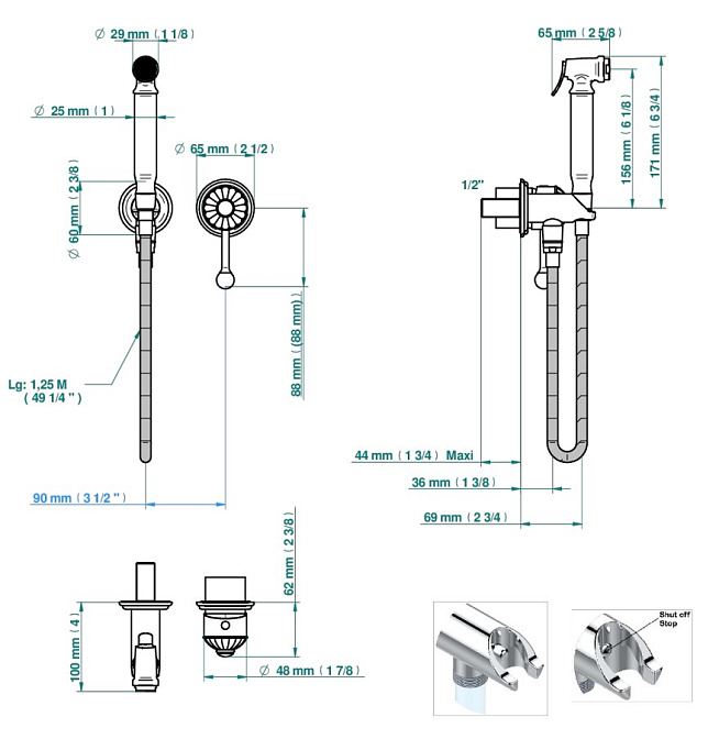 Смеситель для душа THG Jaipur - фото-2 | interior market