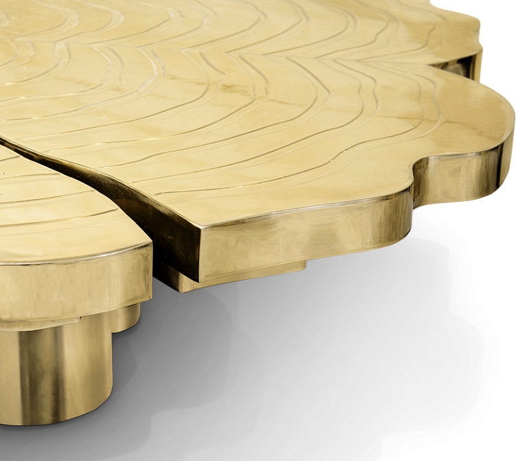 Журнальный столик Boca do Lobo Fortuna Gold Center Table - фото-7 | interior market