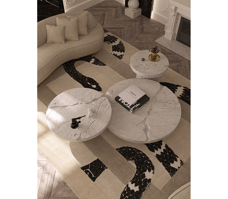 Журнальный столик Boca do Lobo Empire Carrara Marble Center Table - фото-4 | interior market