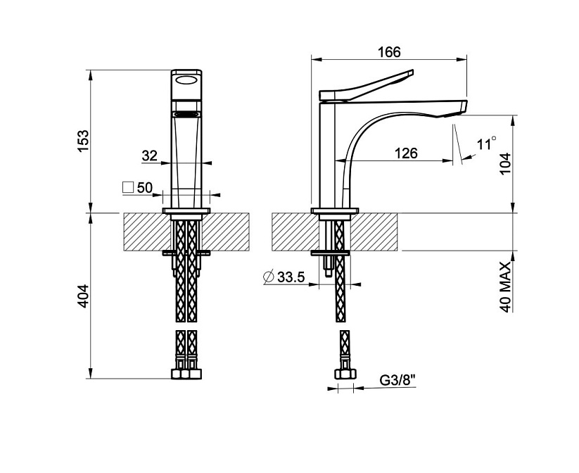 Смеситель для раковины Gessi RILIEVO - фото-2 | interior market