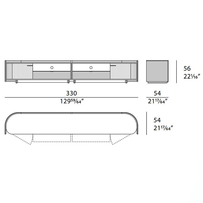 Тумба под ТВ Turri Eclipse - фото-3 | interior market