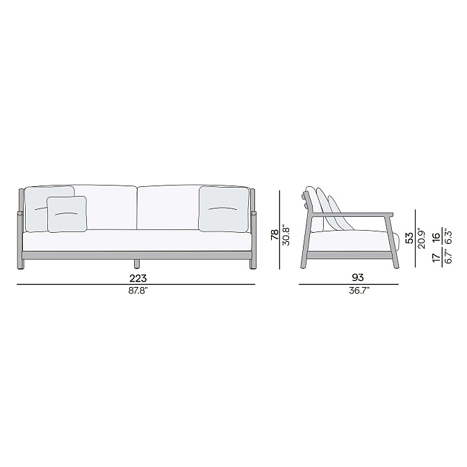 Диван для улицы Manutti Muyu  - фото-2 | interior market