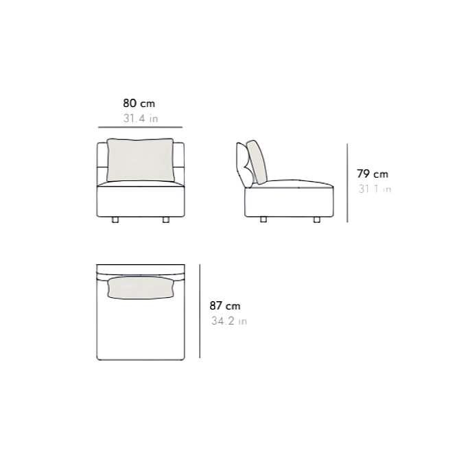 Модульный диван PUNT Sena - фото-5 | interior market