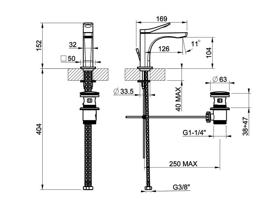 Смеситель для раковины Gessi RILIEVO - фото-2 | interior market