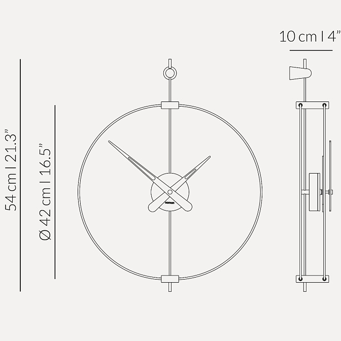 Часы настенные Micro Barcelona NOMON - фото-8 | interior market